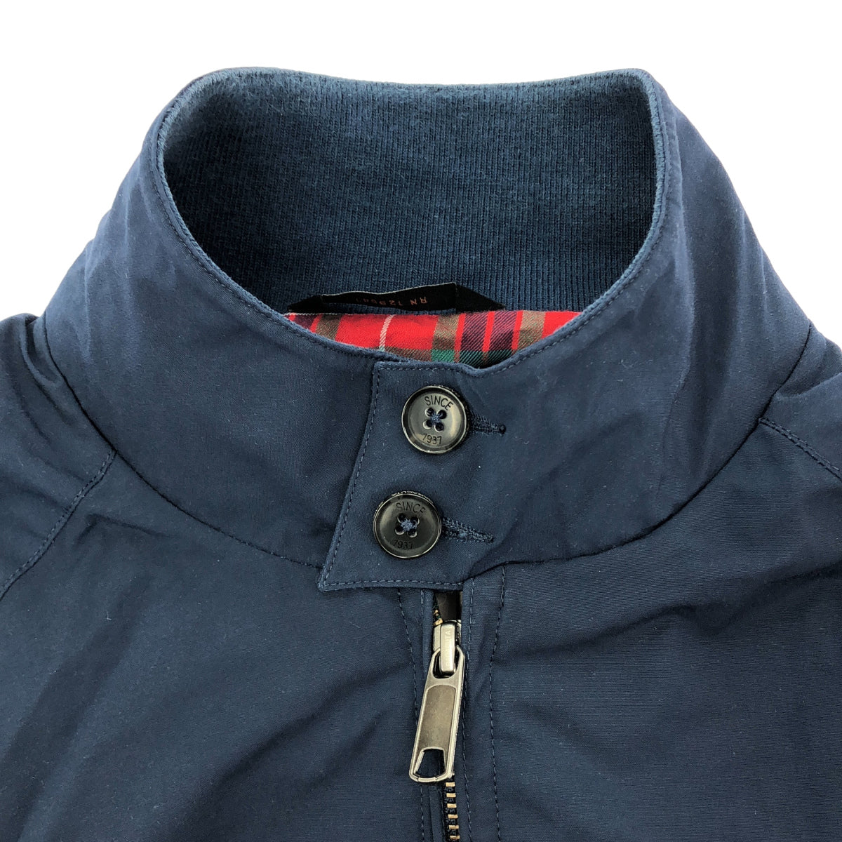 BARACUTA バラクータ 英国製 BRCPS0001 ネイビー コットン混 レッドチェックライニング G9 オリジナル ハリントンジャケット トップス