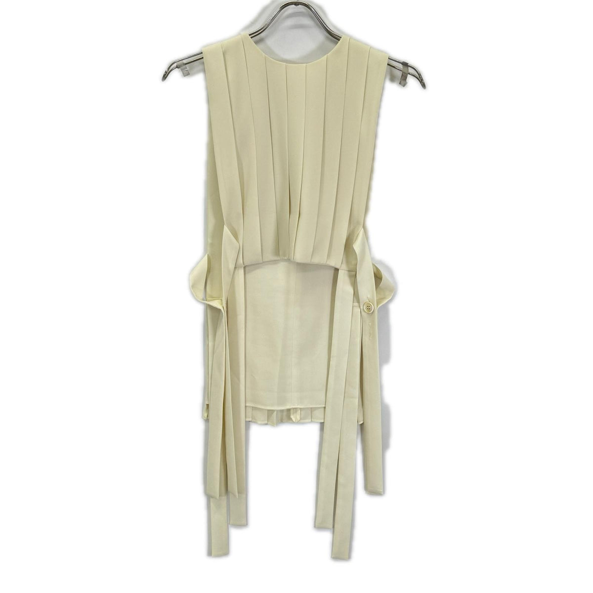 ENFOLD エンフォルド 25SS 300IS230-2161 アイボリー ポリエステル PLEATS VEST/プリーツベスト ベスト