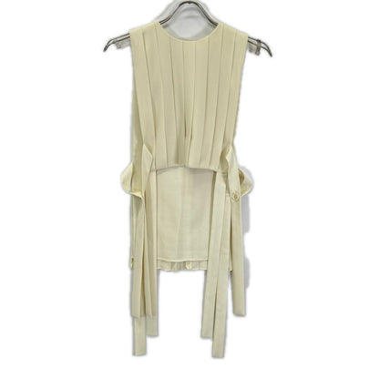 ENFOLD エンフォルド 25SS 300IS230-2161 アイボリー ポリエステル PLEATS VEST/プリーツベスト ベスト