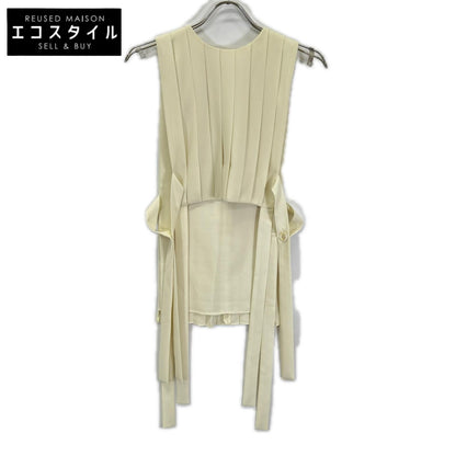 ENFOLD エンフォルド 25SS 300IS230-2161 アイボリー ポリエステル PLEATS VEST/プリーツベスト ベスト