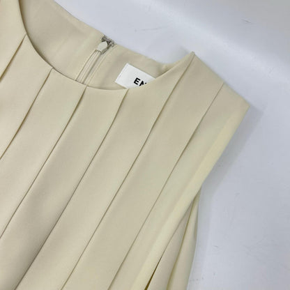 ENFOLD エンフォルド 25SS 300IS230-2161 アイボリー ポリエステル PLEATS VEST/プリーツベスト ベスト