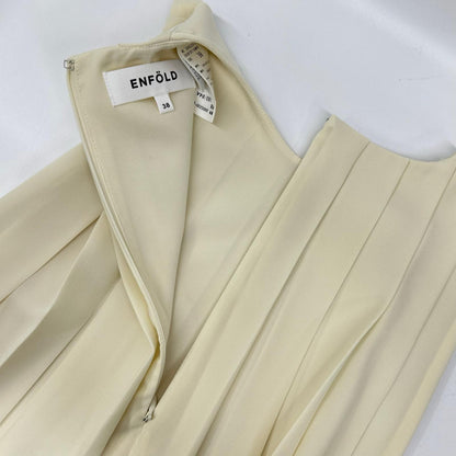 ENFOLD エンフォルド 25SS 300IS230-2161 アイボリー ポリエステル PLEATS VEST/プリーツベスト ベスト