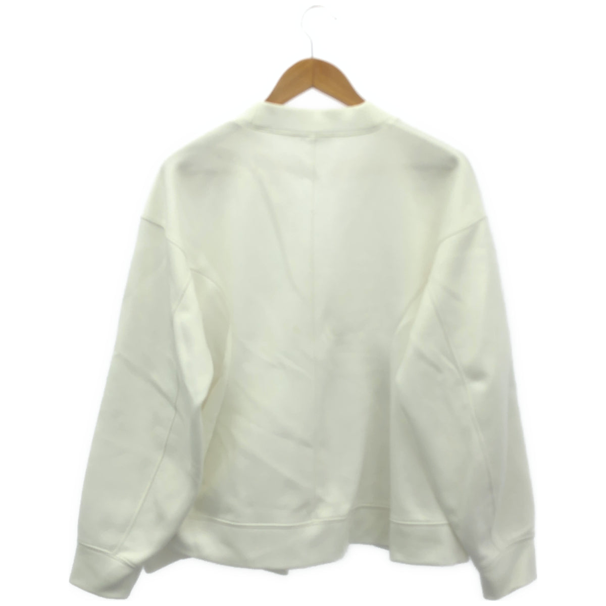 nagonstans ナゴンスタンス 24SS 470HS880-0530 ホワイト コットン混 curve drape cardigan/カーブドレープカーディガン トップス