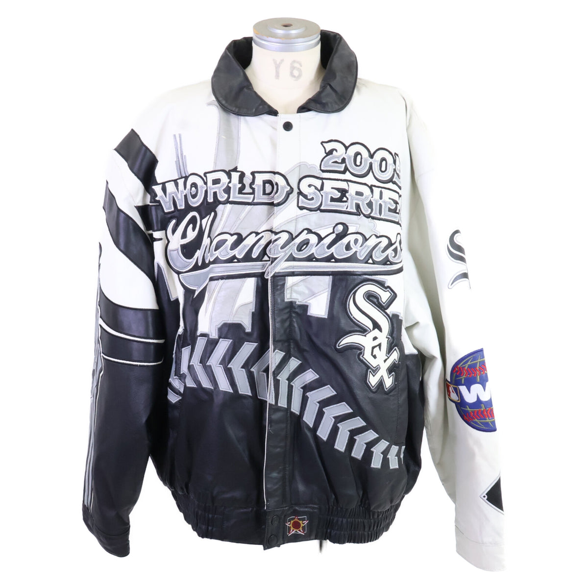 JEFF HAMILTON ジェフハミルトン Chicago White Sox シカゴホワイトソックス 2005 MLB World Series Chanpions レザージャケット ジャケット