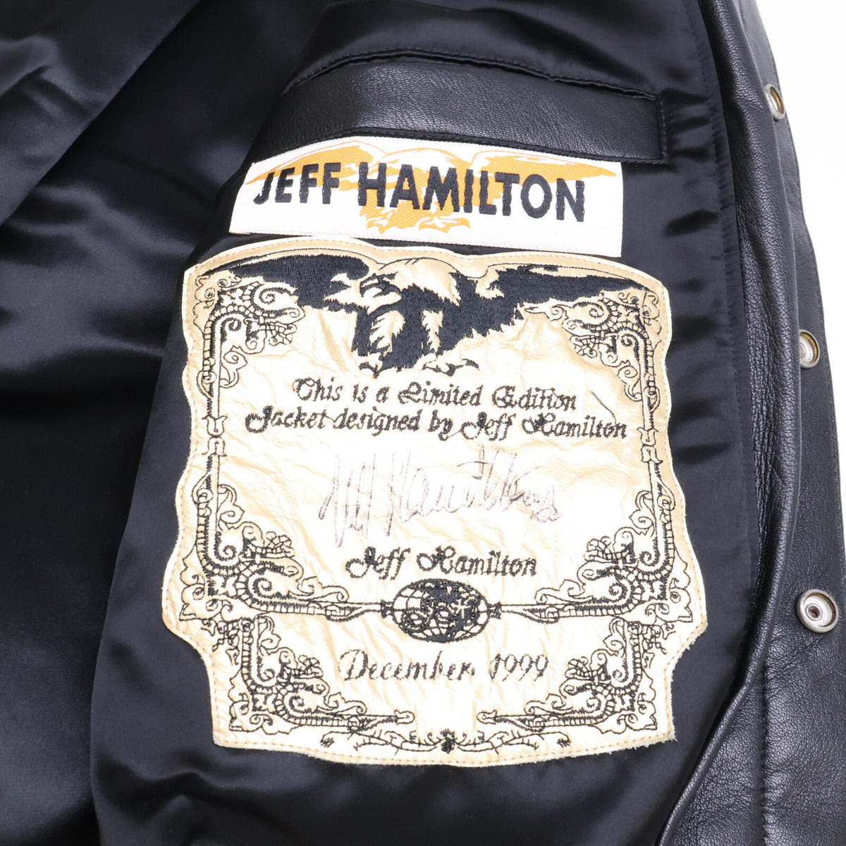 JEFF HAMILTON ジェフハミルトン Limited Edition 90's San Antonio Spurs サンアントニオ スパーズ 1999 NBA Championship レザージャケット ジャケット