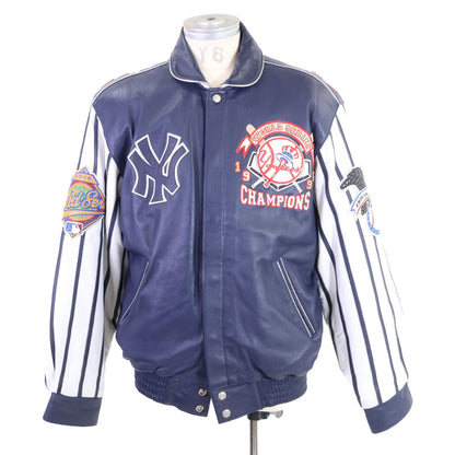 JEFF HAMILTON ジェフハミルトン Premium Edition 90's USA製 New York Yankees ニューヨークヤンキース 1996 World Series Champions レザージャケット ジャケット