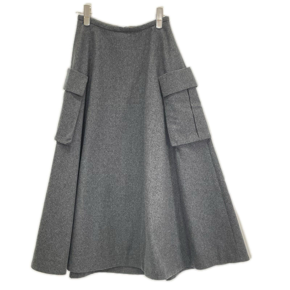 MADISON BLUE マディソンブルー MB224-6005 22AW グレー CARGO CIRCULAR LONG SK FLANNEL カーゴサーキュラーフランネルロングスカート スカート