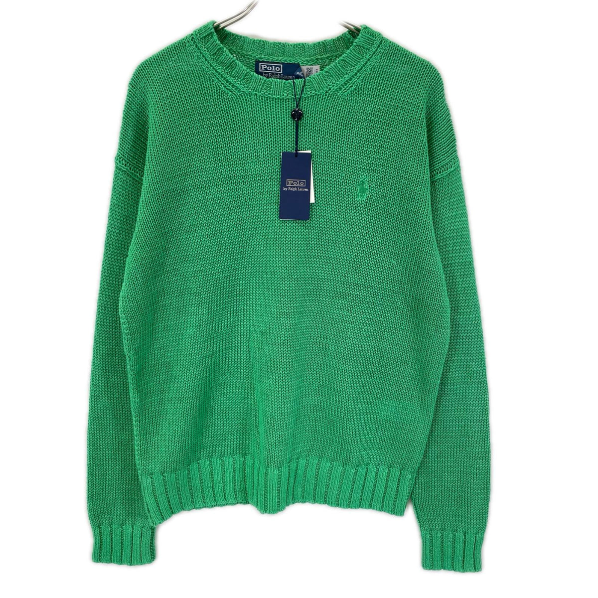 POLObyRalphLauren ポロラルフローレン 710A12983001 25年 グリーン ガーメントダイド リネン セーター トップス