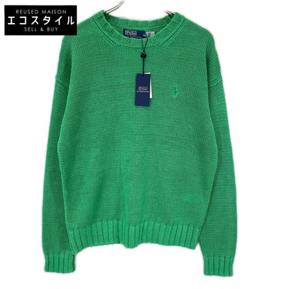 POLObyRalphLauren ポロラルフローレン 710A12983001 25年 グリーン ガーメントダイド リネン セーター トップス