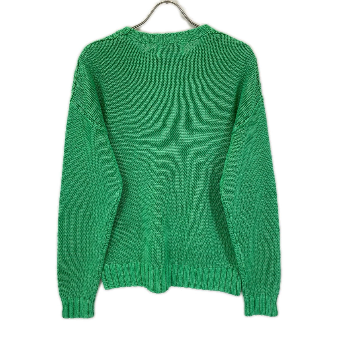 POLObyRalphLauren ポロラルフローレン 710A12983001 25年 グリーン ガーメントダイド リネン セーター トップス