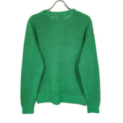 POLObyRalphLauren ポロラルフローレン 710A12983001 25年 グリーン ガーメントダイド リネン セーター トップス