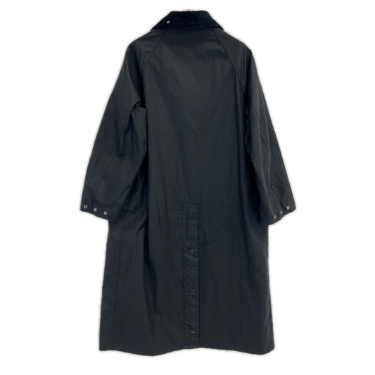 Barbour Barbour 【White Label】Black BURGHLEY waxed cotton long coat coat