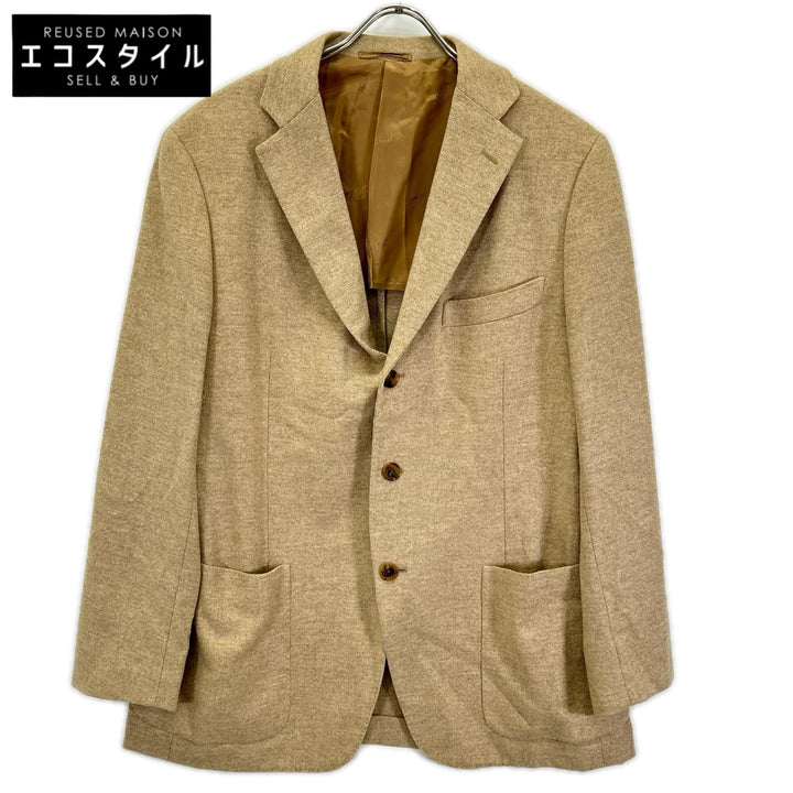 Belvest ベルベスト G70537 ベージュ ウールカシミヤ混 3B テーラードジャケット ジャケット