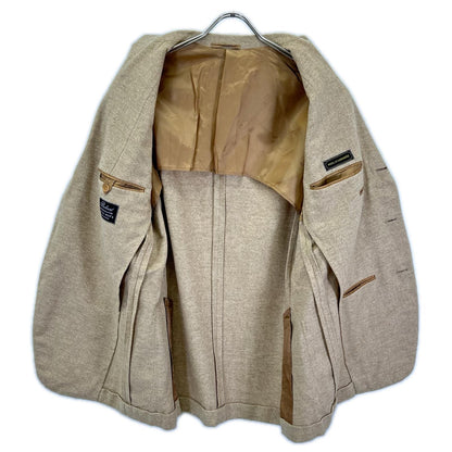Belvest ベルベスト G70537 ベージュ ウールカシミヤ混 3B テーラードジャケット ジャケット