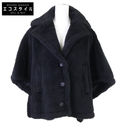 Max Mara マックスマーラ 【新品同様/国内正規】24147311416 ALEGGIO アルパカ/シルク混 テディベア ケープ ジャケット