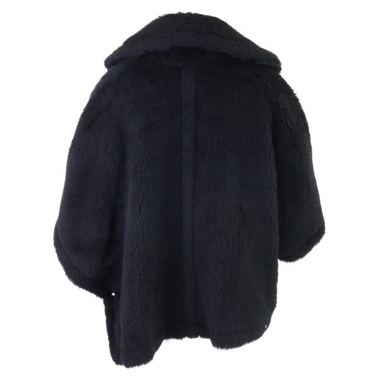Max Mara マックスマーラ 【Like New/Official Domestic】24147311416 ALEGGIO Alpaca/Silk-Blend Teddy Bear Cape Jacket