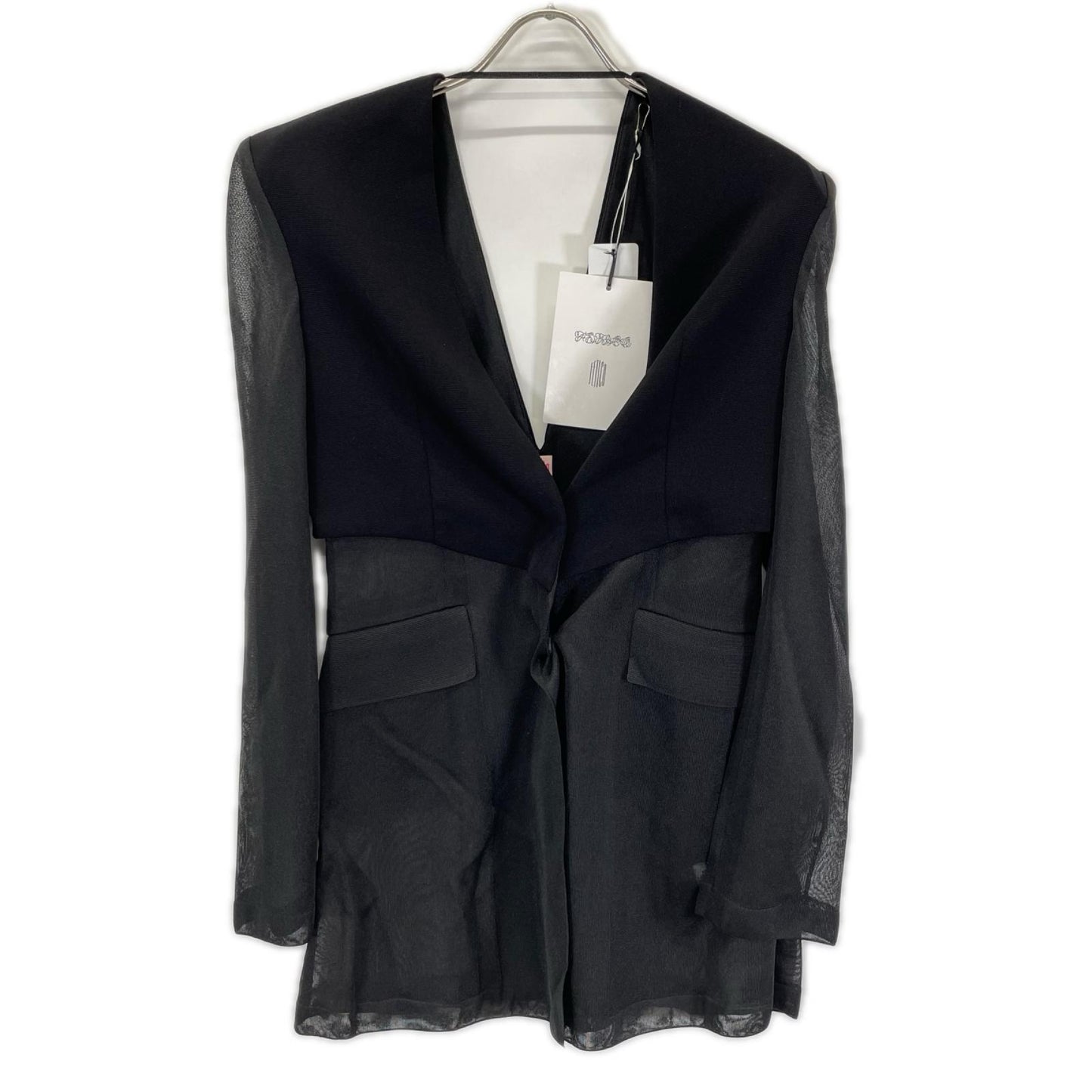 FETICO フェティコ 25SS FTC252-0207 ブラック シアーコンビ SEE-THROUGH JACKET ジャケット