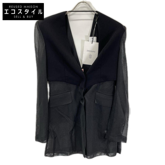 FETICO フェティコ 25SS FTC252-0207 ブラック シアーコンビ SEE-THROUGH JACKET ジャケット