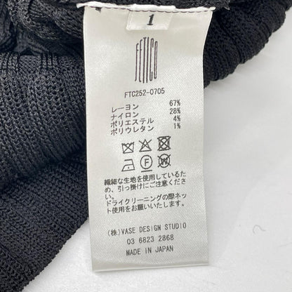 FETICO フェティコ 25SS FTC252-0705 ブラック レーヨン混 STRIPE KNIT CAMI DRESS ワンピース