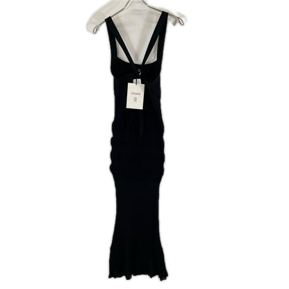 FETICO フェティコ 24SS FTC242-0712 ブラック レーヨン混 SHEER STRIPE KNIT DRESS ワンピース