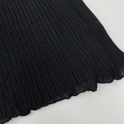 FETICO フェティコ 24SS FTC242-0712 ブラック レーヨン混 SHEER STRIPE KNIT DRESS ワンピース
