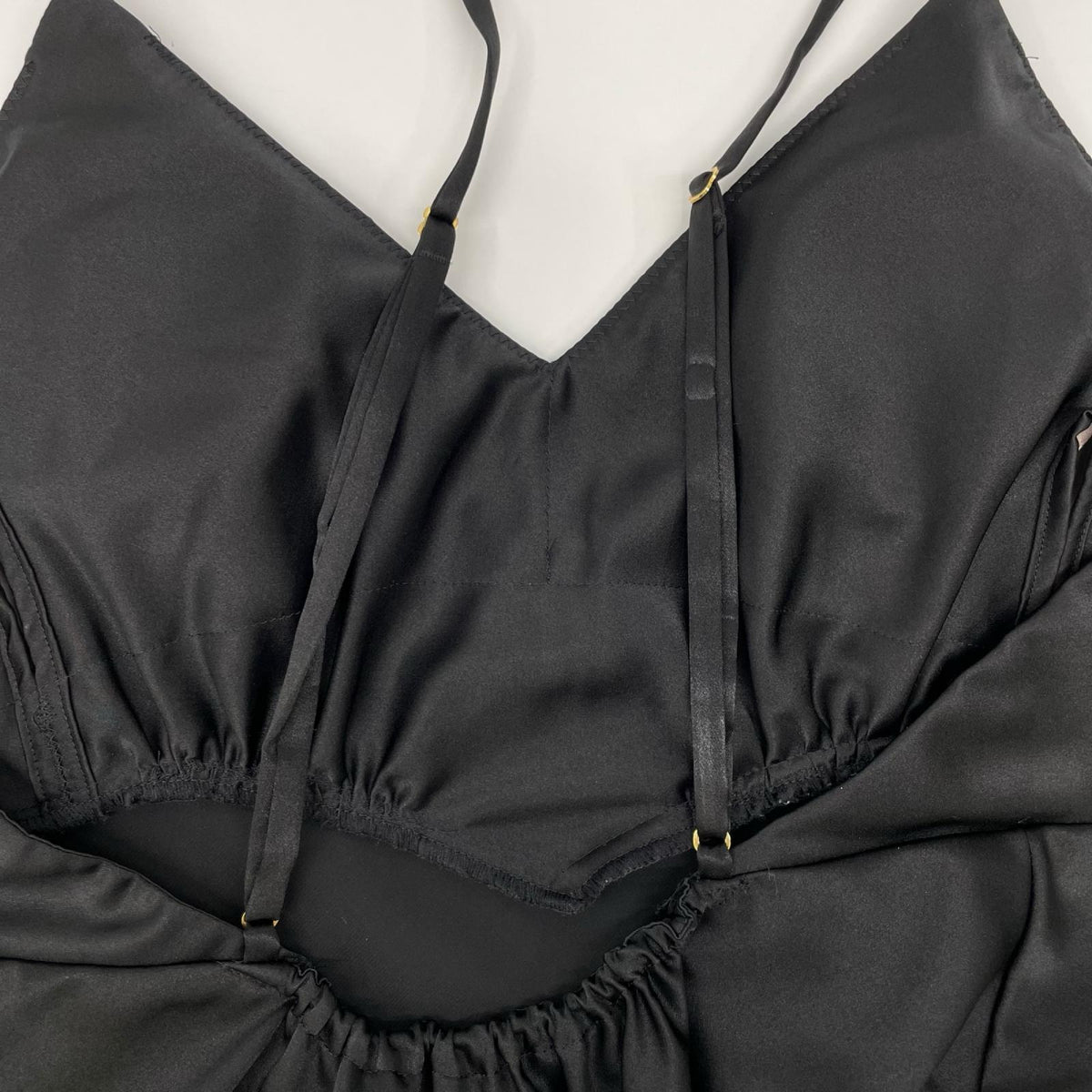 maimia マイミア Clubfloor Dress ブラック サテン キャミソールドレスワンピース ワンピース