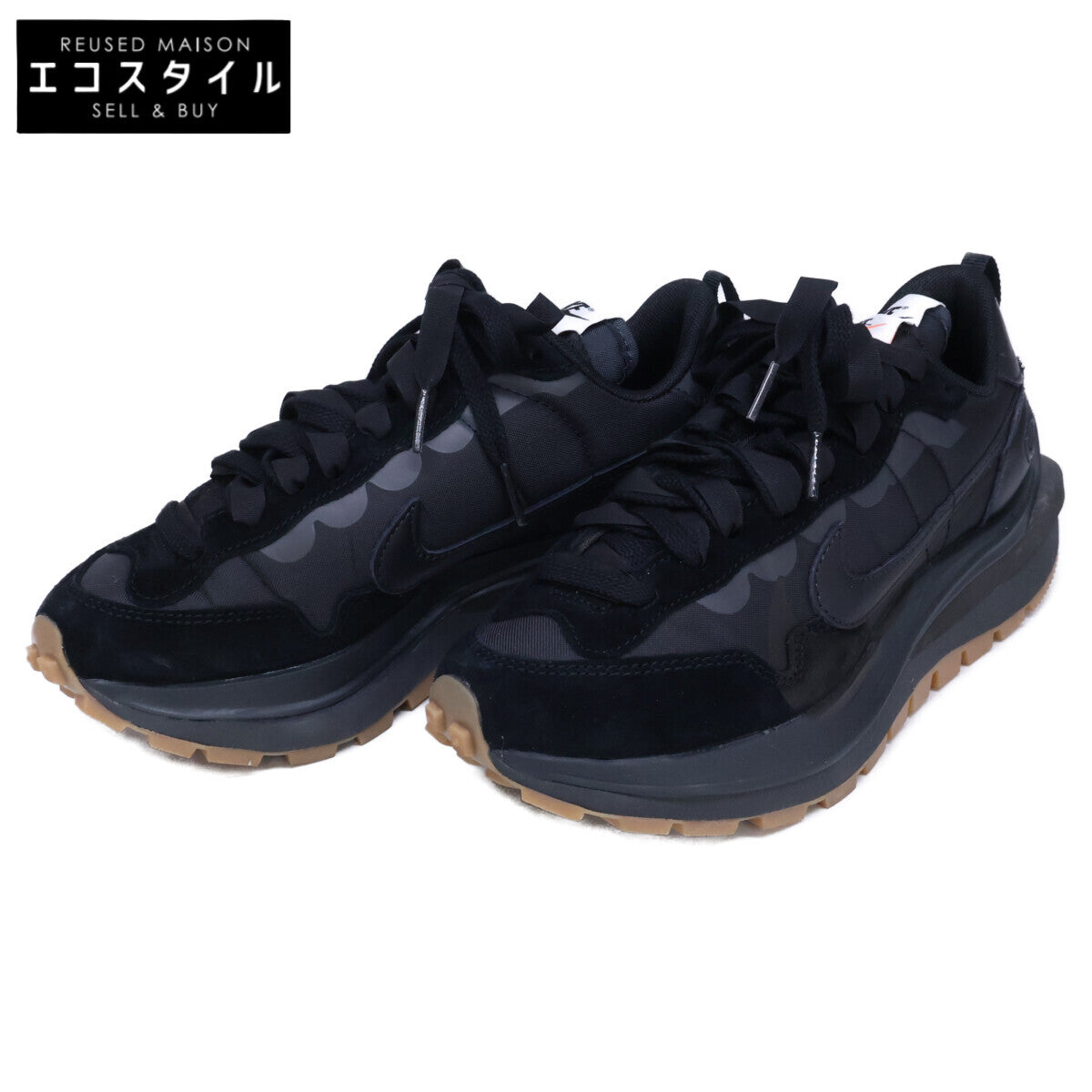 NIKE ナイキ ｘsacai サカイ【新品同様】DD1875-001 VAPORWAFFLE ローカットスニーカー シューズ