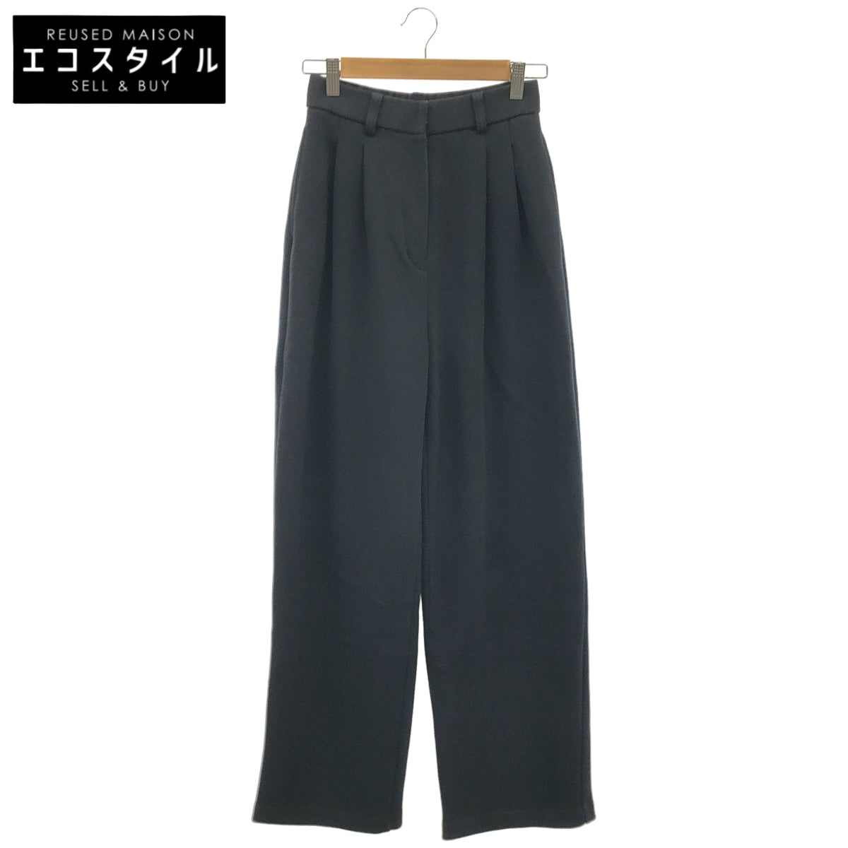 CLANE クラネ 17110-7252 24AW ブラック TWO TUCK SWEAT PANTS ツー タック スウェットパンツ ボトムス