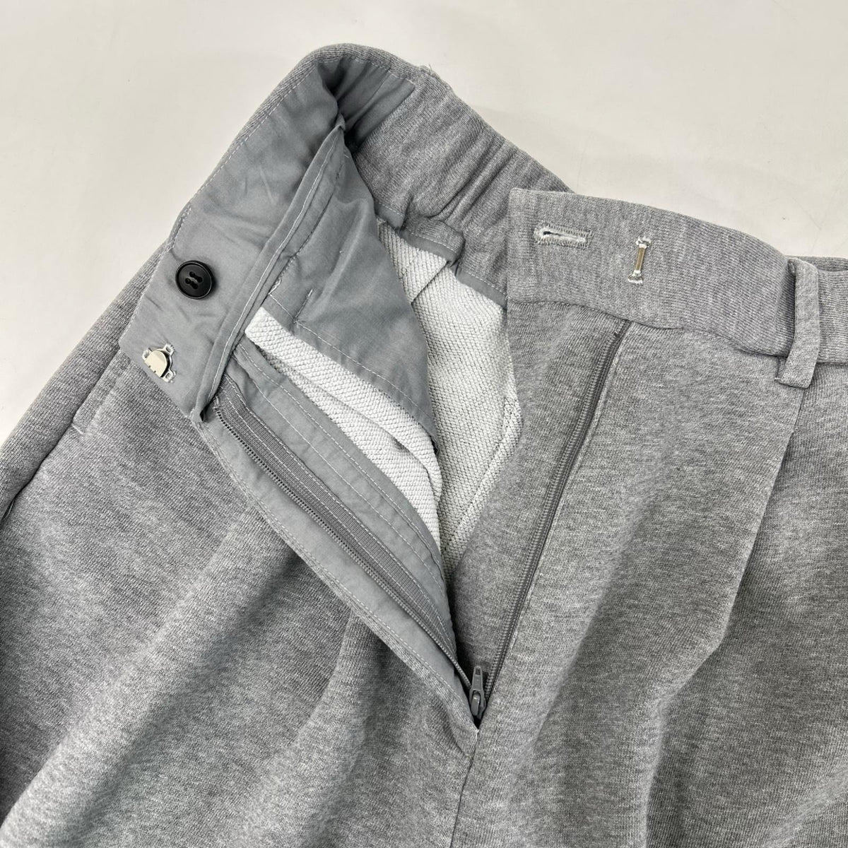 CLANE クラネ 17110-7252 24AW グレー TWO TUCK SWEAT PANTS ツー タック スウェットパンツ ボトムス