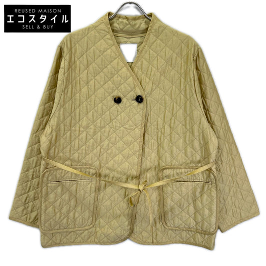 CLANE クラネ 13104-0532 イエロー QUILTING NO COLLAR JACKET キルティングノーカラージャケット ジャケット
