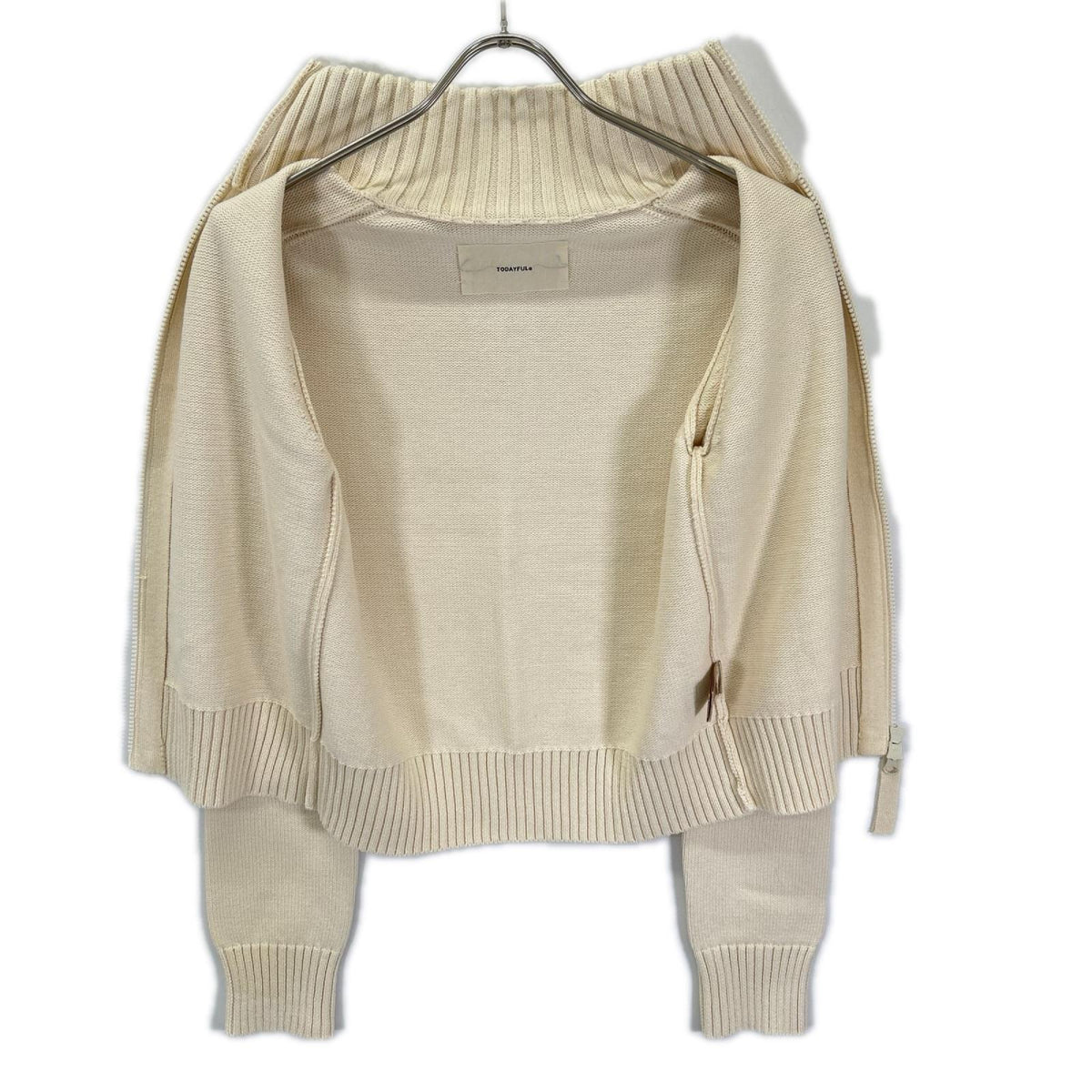 TODAYFUL トゥデイフル 12520508 アイボリー Compact Zip Knit ジップニットジャケット トップス