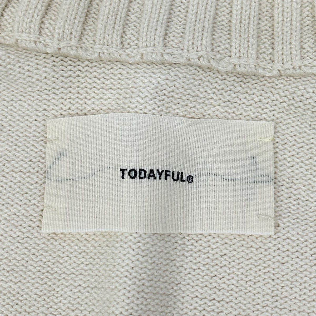 TODAYFUL トゥデイフル 12520508 アイボリー Compact Zip Knit ジップニットジャケット トップス