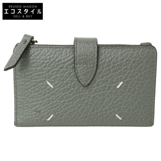 Maison margiela メゾンマルジェラ 【美品】25年製 11 SA1VX0019 P4455 4ステッチ ジップウォレット 二つ折り財布（小銭入れあり）