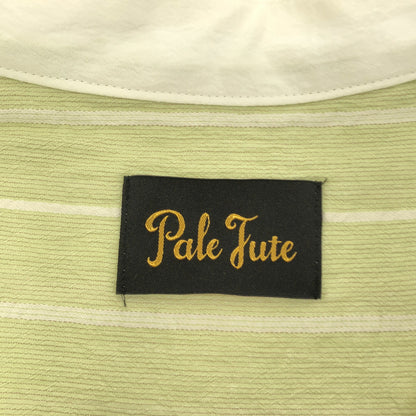 Pale Jute ペールジュート PJ-2022SS-16 ライトグリーン コットン100 white stripe one-piece ストライプショートスリーブワンピース トップス