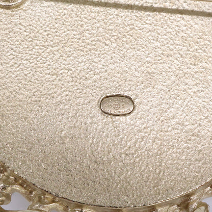 CHANEL シャネル 美品 A15S グリポア/パール/ツイード ココマーク ラウンド ブローチ