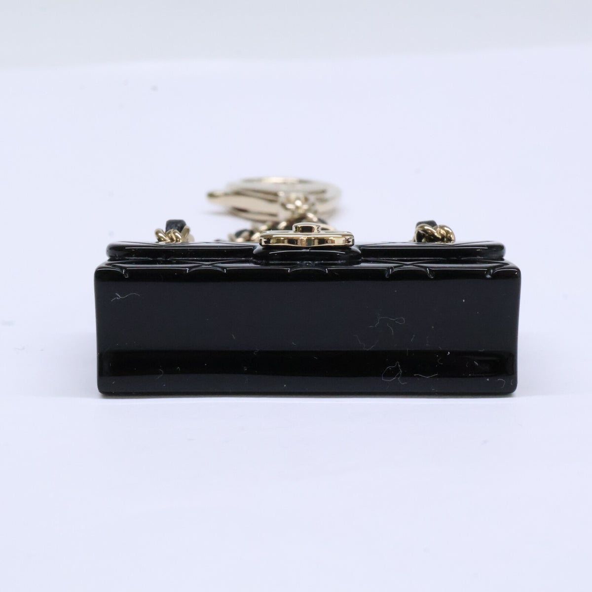 CHANEL シャネル 新品同様 B23C ABA121 GP/レザー/レジン ココマーク マトラッセチェーンバッグモチーフ バッグチャーム/ キーホルダー