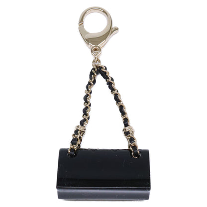 CHANEL シャネル 新品同様 B23C ABA121 GP/レザー/レジン ココマーク マトラッセチェーンバッグモチーフ バッグチャーム/ キーホルダー