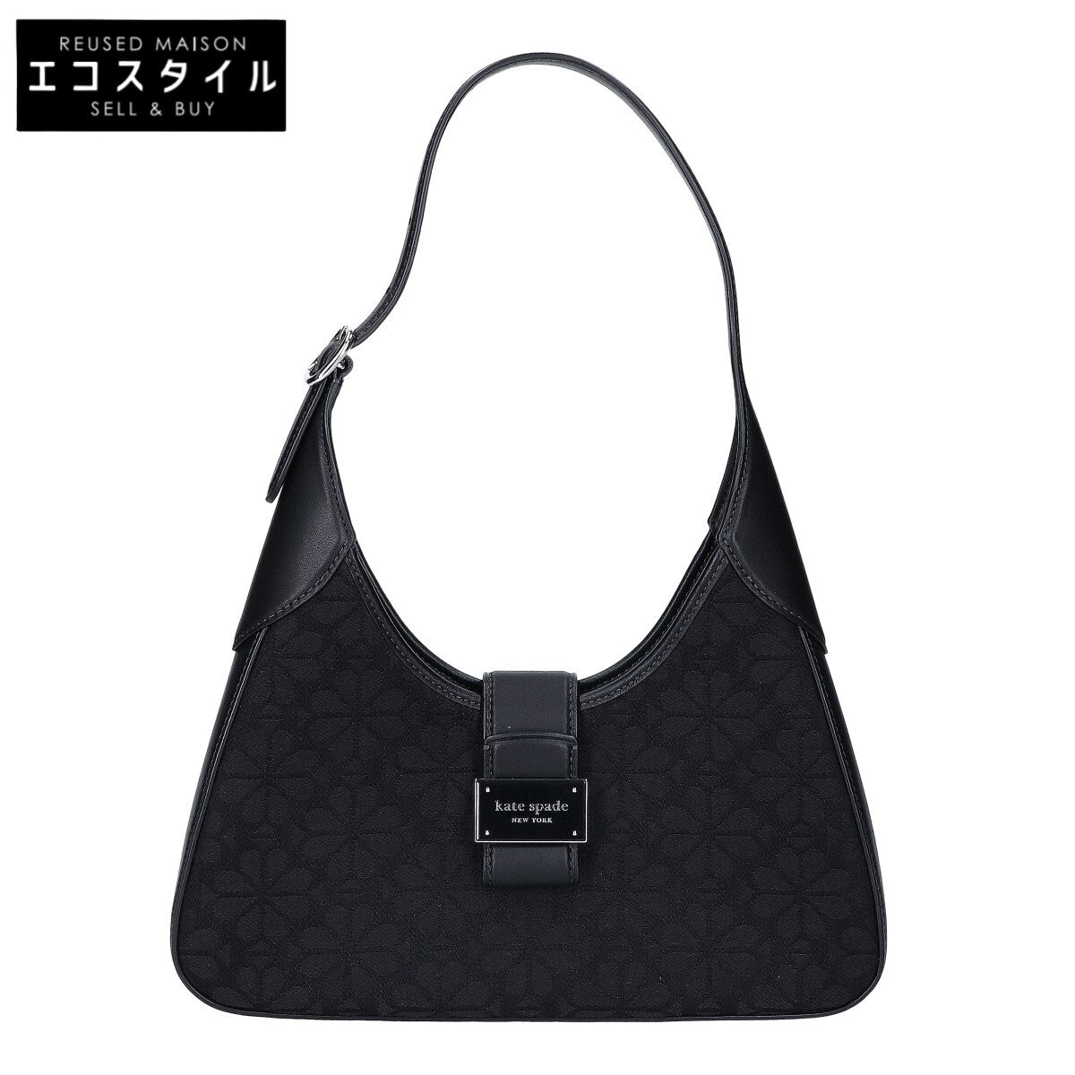 Kate spade ケイトスペード 【美品】KI455 スペード フラワー ジャカード ヌーヴォー スモール ショルダーバッグ