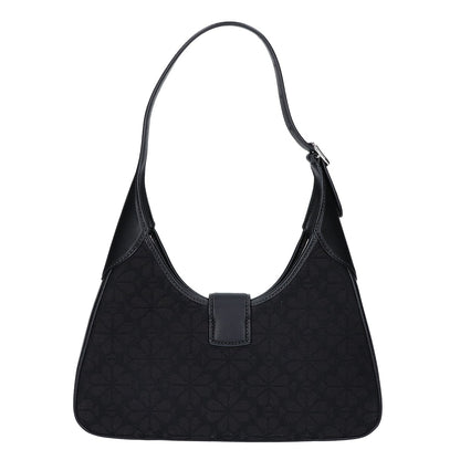 Kate spade ケイトスペード 【美品】KI455 スペード フラワー ジャカード ヌーヴォー スモール ショルダーバッグ