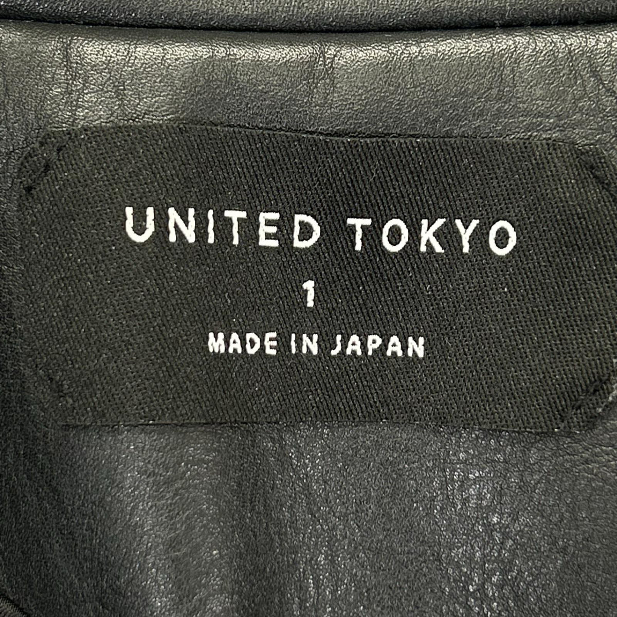 UNITED TOKYO ユナイテッドトウキョウ ブラック カウハイド ダブルライダースジャケット ジャケット