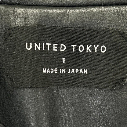 UNITED TOKYO ユナイテッドトウキョウ ブラック カウハイド ダブルライダースジャケット ジャケット