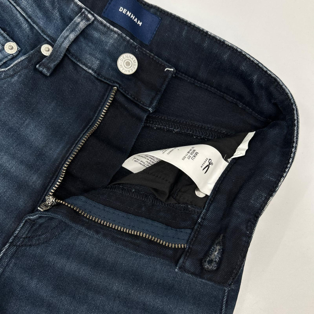 DENHAM デンハム 24年製 ダークインディゴ MIKU WIDE FIT ワイドストレートデニムパンツ ボトムス