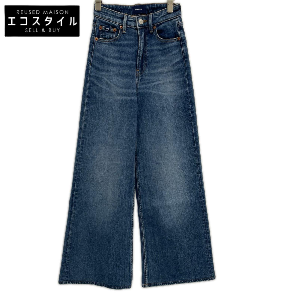 DENHAM デンハム インディゴ MIKU WIDE FIT ワイドストレートデニムパンツ ボトムス