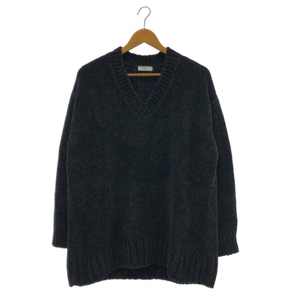 ATON エイトン KRAGNW0813 ブラック Wool mole v neck sweater Vネックニット トップス