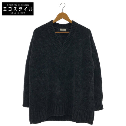 ATON エイトン KRAGNW0813 ブラック Wool mole v neck sweater Vネックニット トップス