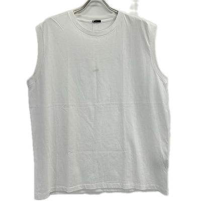 COMOLI コモリ 26SS D01-05015 ホワイト コットンジャージ ノースリーブ トップス