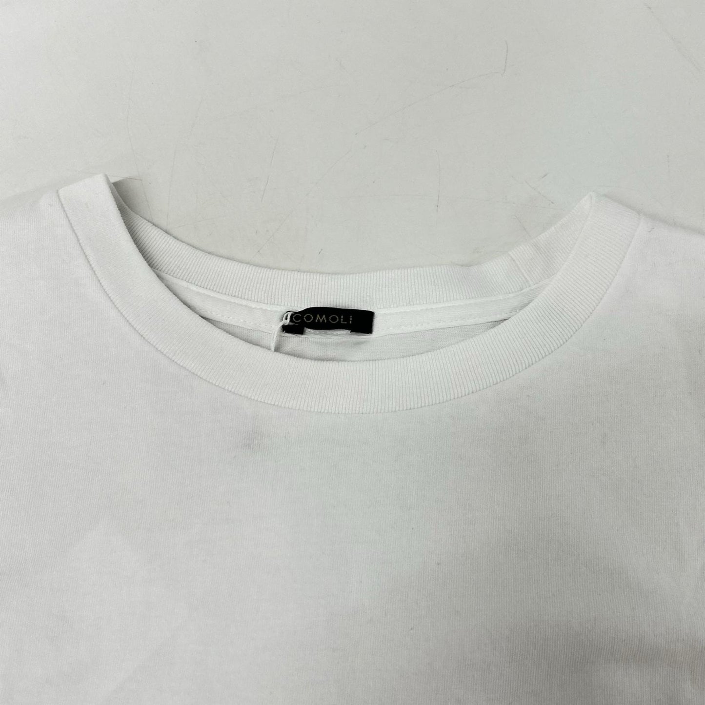 COMOLI コモリ 26SS D01-05015 ホワイト コットンジャージ ノースリーブ トップス