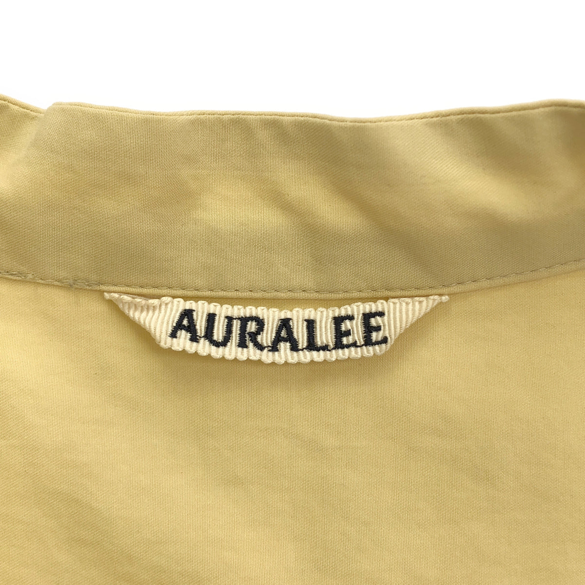 AURALEE オーラリー 21SS A21SD04TN ベージュ ウォッシュド フィンクスツイル スタンドカラーワンピース トップス