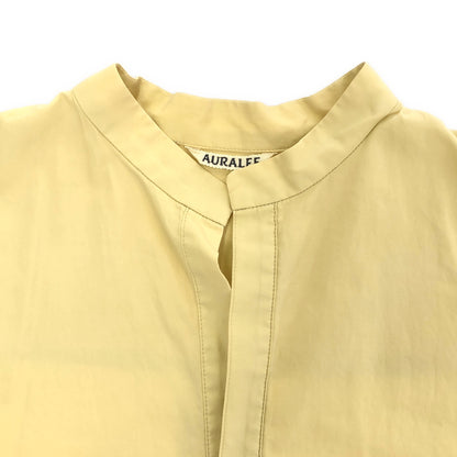 AURALEE オーラリー 21SS A21SD04TN ベージュ ウォッシュド フィンクスツイル スタンドカラーワンピース トップス