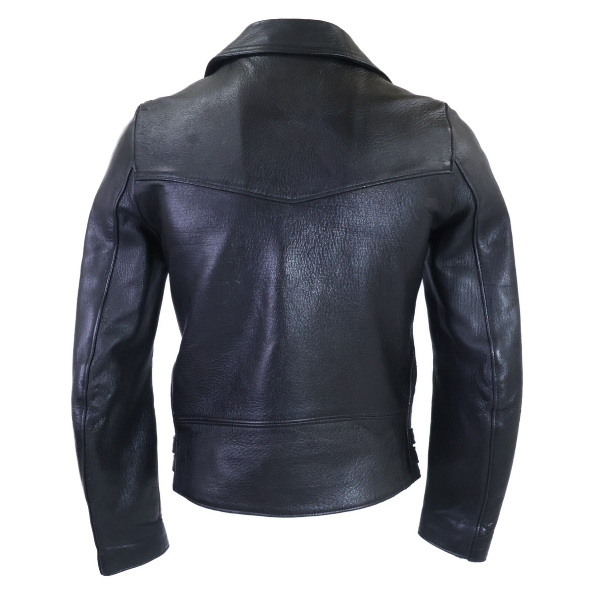 Lewis Leathers ルイスレザー The Real McCoy's別注 LIGHTNING/ライトニング ディアスキン/ブラックナイロン オーバルパッチ ブラックジップ ダブルライダースシジャケット ジャケット
